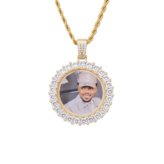 18k Gold Custom photo pendant, Create your own