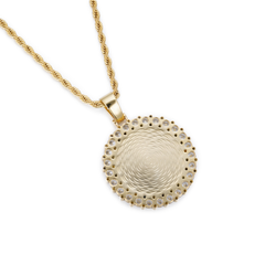 18k Gold Custom photo pendant, Create your own