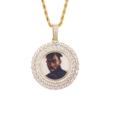18k Gold Personalized Picture Photo Pendant Necklace