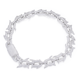 18mm Baroque Thorn Chain 18k Gold Plated Necklace