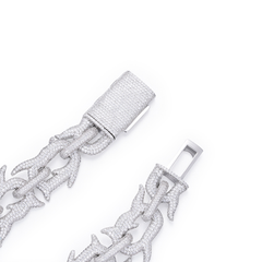 18mm Baroque Thorn Chain 18k Gold Plated Necklace