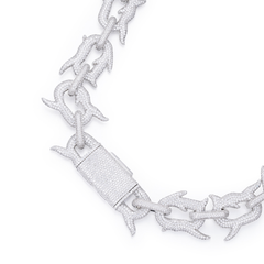 18mm Baroque Thorn Chain 18k Gold Plated Necklace