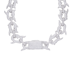 18mm Baroque Thorn Chain 18k Gold Plated Necklace