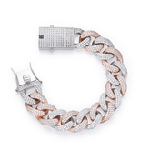 18mm Cuban Link Bracelet 18k