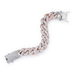 18mm Cuban Link Bracelet 18k