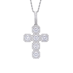 Big Iced Out Cross Pendant