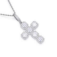 Big Iced Out Cross Pendant