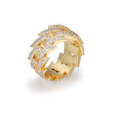 Hiphop Iced out Cuban Links Ring