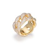 Iced Out Cuban CZ Ring