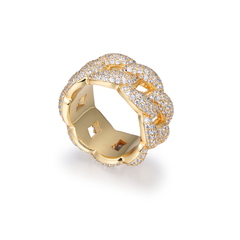 Iced Out Cuban CZ Ring