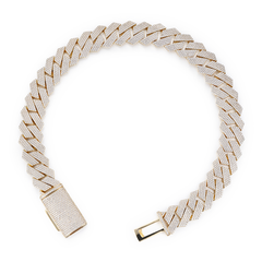23mm 18k Gold Plated Classic Iced Miami Cuban Chain