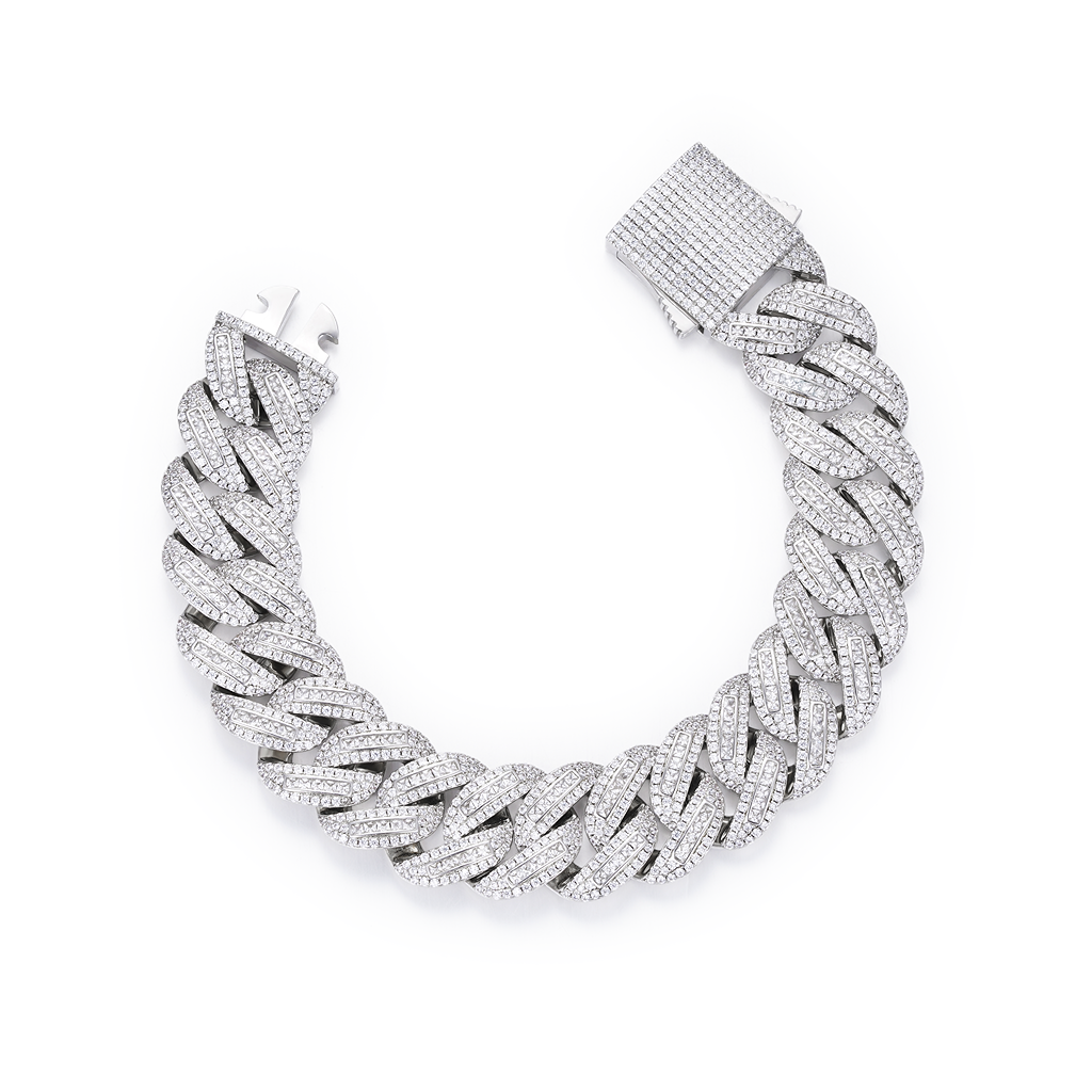 18mm Iced Miami Cuban Link Bracelet