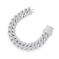 18mm Iced Miami Cuban Link Bracelet